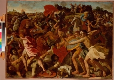 hermitage/poussin, nicolas - the victory of joshua over the amalekites